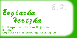 boglarka hertzka business card