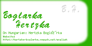 boglarka hertzka business card